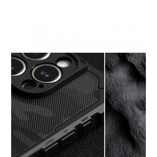 Θήκη Σιλικόνης Ringke Rugged Gear Magnetic protection Case for iPhone 16 Pro Max Camo Black (RGM950E245)