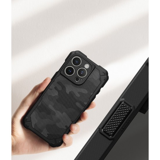 Θήκη Σιλικόνης Ringke Rugged Gear Magnetic protection Case for iPhone 16 Pro Max Camo Black (RGM950E245)