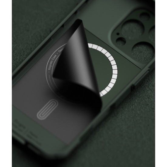 Θήκη Σιλικόνης Ringke Rugged Gear Magnetic protection Case for iPhone 16 Pro Dark Green (RGM949E75) Θήκη Σιλικόνης Ringke Rugged Gear Magnetic protection Case for iPhone 16 Pro Dark Green (RGM949E75)