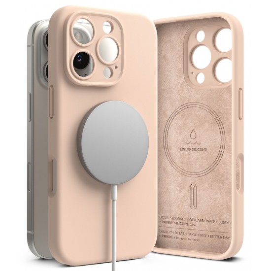 Θήκη Σιλικόνης Ringke Silicone Magnetic For iPhone 16 Pro Max Pink Sand (SIMG921SE67) Θήκη Σιλικόνης Ringke Silicone Magnetic For iPhone 16 Pro Max Pink Sand (SIMG921SE67)