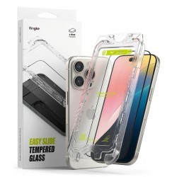Γυαλί Προστασίας Ringke Easy Slide Tempered Glass Screen Protector for iPhone 16 Pro (2 Τεμάχια) (G4as924)