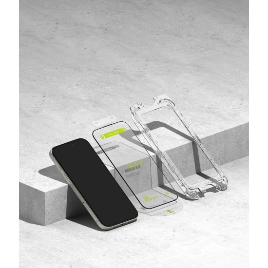 Γυαλί Προστασίας Ringke Easy Slide Tempered Glass Screen Protector for iPhone 16 Pro (2 Τεμάχια) (G4as924)