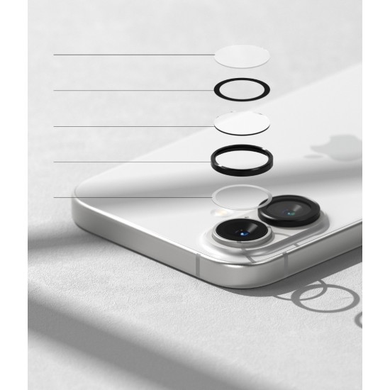 Γυαλί Προστασίας Κάμερας Ringke Camera Lens Frame Glass (2 Τεμάχια) for iPhone 16 / 16 Plus (CLF1G930) Black Γυαλί Προστασίας Κάμερας Ringke Camera Lens Frame Glass (2 Τεμάχια) for iPhone 16 / 16 Plus (CLF1G930) Black