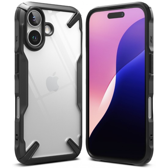 Θήκη Σιλικόνης Ringke Fusion X durable PC Case with TPU Bumper for iPhone 16 Plus black (FX903R55) Θήκη Σιλικόνης Ringke Fusion X durable PC Case with TPU Bumper for iPhone 16 Plus black (FX903R55)