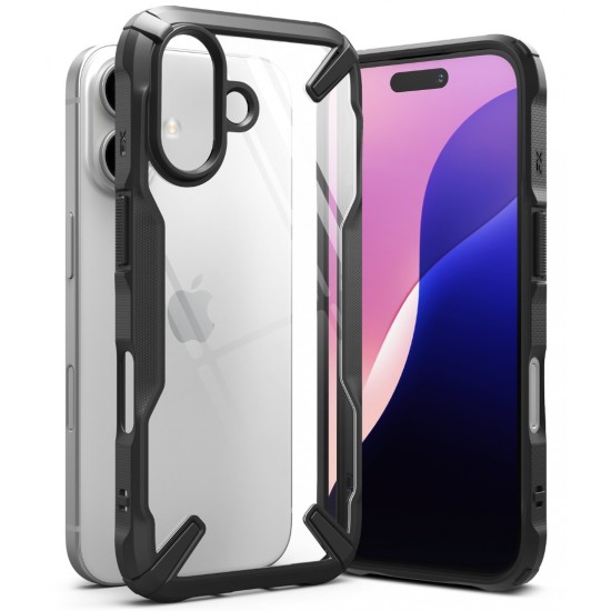 Θήκη Σιλικόνης Ringke Fusion X durable PC Case with TPU Bumper for iPhone 16 Plus black (FX903R55) Θήκη Σιλικόνης Ringke Fusion X durable PC Case with TPU Bumper for iPhone 16 Plus black (FX903R55)