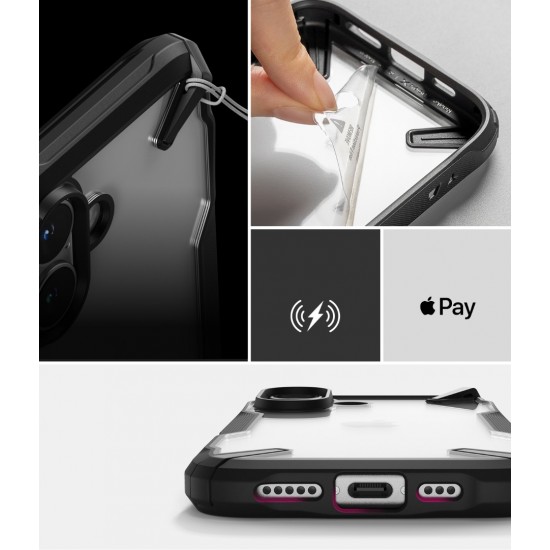 Θήκη Σιλικόνης Ringke Fusion X durable PC Case with TPU Bumper for iPhone 16 Plus black (FX903R55) Θήκη Σιλικόνης Ringke Fusion X durable PC Case with TPU Bumper for iPhone 16 Plus black (FX903R55)