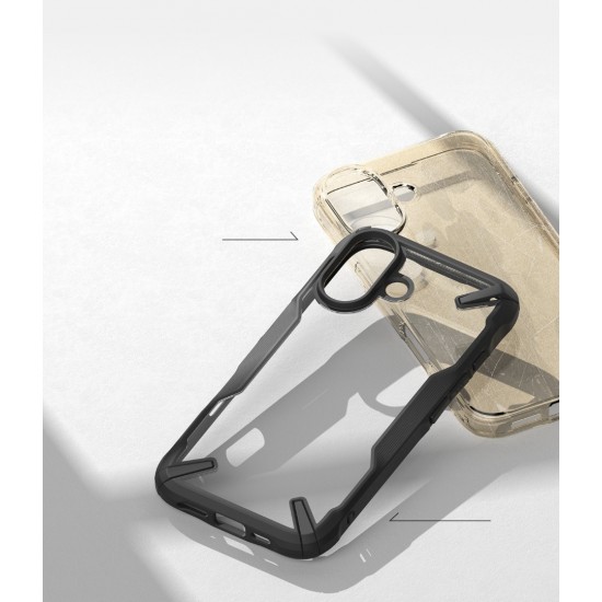 Θήκη Σιλικόνης Ringke Fusion X durable PC Case with TPU Bumper for iPhone 16 Plus black (FX903R55) Θήκη Σιλικόνης Ringke Fusion X durable PC Case with TPU Bumper for iPhone 16 Plus black (FX903R55)