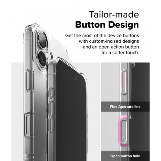 Θήκη Σιλικόνης Ringke Fusion polycarbonate case with TPU frame for iPhone 16 Plus Clear (F898E52) Θήκη Σιλικόνης Ringke Fusion polycarbonate case with TPU frame for iPhone 16 Plus Clear (F898E52)