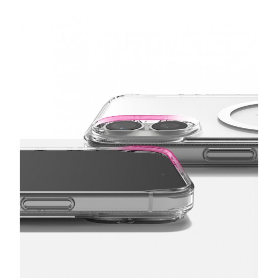 Θήκη Σιλικόνης Ringke Fusion Magnetic polycarbonate case with TPU frame for iPhone 16 Plus Clear (FMG892E52)