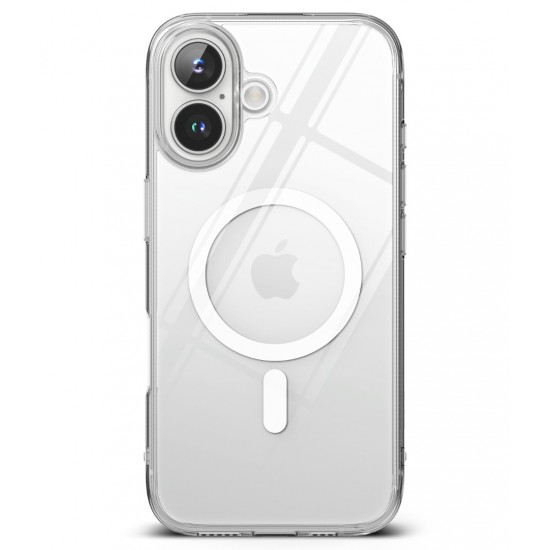 Θήκη Σιλικόνης Ringke Fusion Magnetic polycarbonate case with TPU frame for iPhone 16 Plus Clear (FMG892E52)