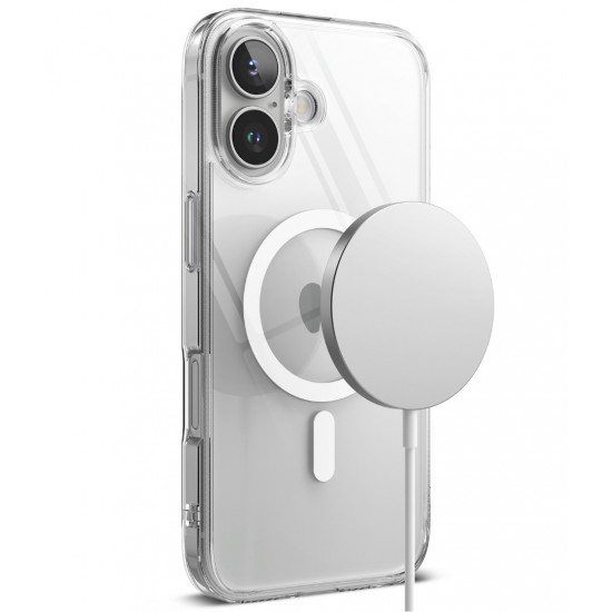 Θήκη Σιλικόνης Ringke Fusion Magnetic polycarbonate case with TPU frame for iPhone 16 Plus Clear (FMG892E52)
