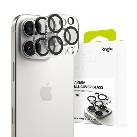 Γυαλί Προστασίας Κάμερας Ringke Camera Tempered Glass for iPhone 16 Pro / 16 Pro max (2 τεμάχια) (C1G933)