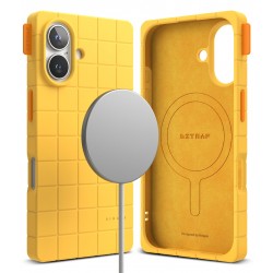 Θήκη Σιλικόνης Ringke Bitmap Silicone Magnetic For iPhone 16 Yellow (BMMG1017SE46)