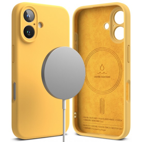 Θήκη Σιλικόνης Ringke Silicone Magnetic For iPhone 16 Yellow (SIMG918SE46) Θήκη Σιλικόνης Ringke Silicone Magnetic For iPhone 16 Yellow (SIMG918SE46)