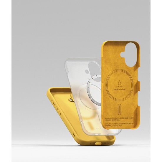 Θήκη Σιλικόνης Ringke Silicone Magnetic For iPhone 16 Yellow (SIMG918SE46) Θήκη Σιλικόνης Ringke Silicone Magnetic For iPhone 16 Yellow (SIMG918SE46)