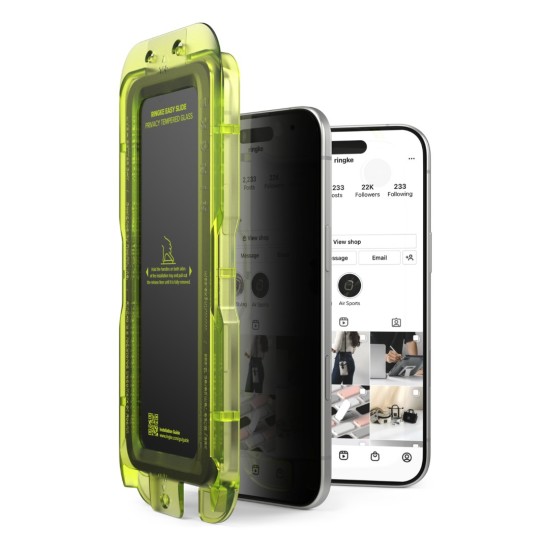 Γυαλί Προστασίας Ringke Easy Slide Privacy Tempered Glass Screen Protector for iPhone Air (2 Τεμάχια) (G4as1130) Γυαλί Προστασίας Ringke Easy Slide Privacy Tempered Glass Screen Protector for iPhone Air (2 Τεμάχια) (G4as1130)