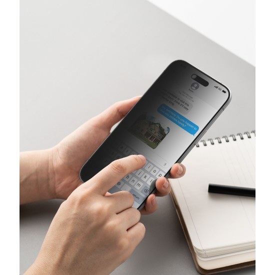 Γυαλί Προστασίας Ringke Easy Slide Privacy Tempered Glass Screen Protector for iPhone Air (2 Τεμάχια) (G4as1130) Γυαλί Προστασίας Ringke Easy Slide Privacy Tempered Glass Screen Protector for iPhone Air (2 Τεμάχια) (G4as1130)