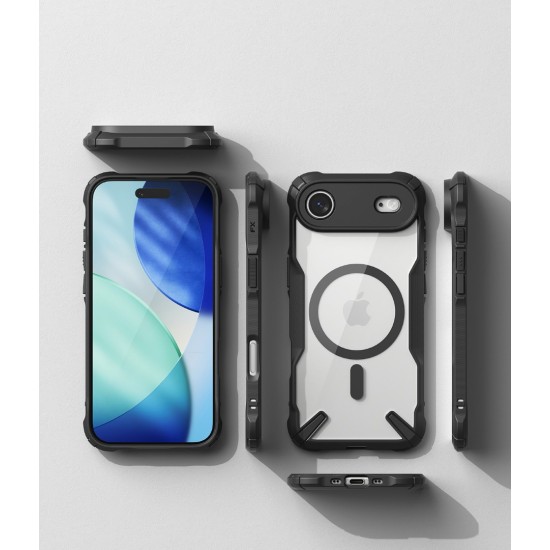 Θήκη Σιλικόνης Ringke Fusion X durable Magnetic PC Case with TPU Bumper for iPhone Air black (FXMG1108E55)