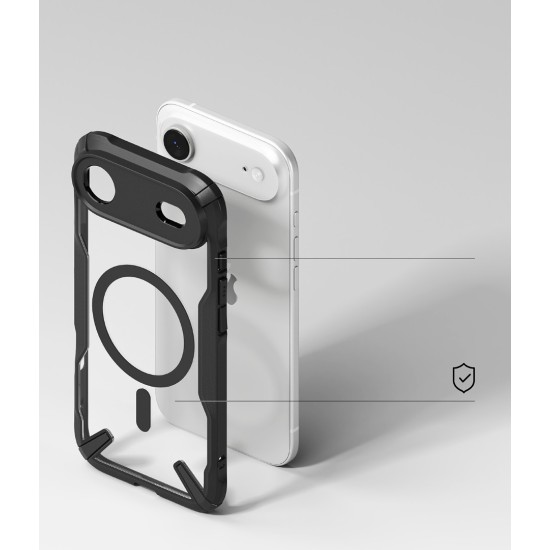 Θήκη Σιλικόνης Ringke Fusion X durable Magnetic PC Case with TPU Bumper for iPhone Air black (FXMG1108E55)