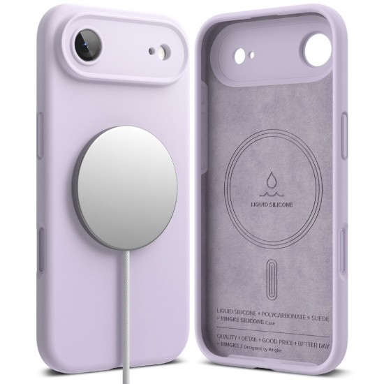 Θήκη Σιλικόνης Ringke Silicone Magnetic For iPhone Air Light Purple (SIMG1109E44)