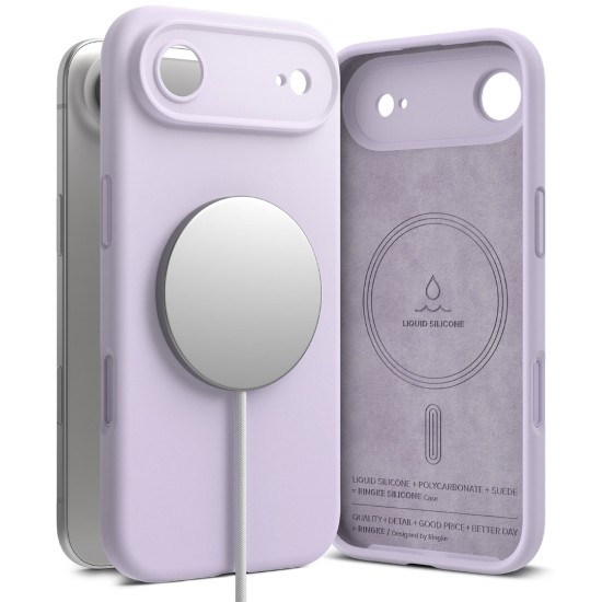 Θήκη Σιλικόνης Ringke Silicone Magnetic For iPhone Air Light Purple (SIMG1109E44)