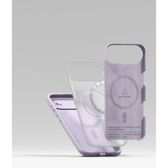 Θήκη Σιλικόνης Ringke Silicone Magnetic For iPhone Air Light Purple (SIMG1109E44)