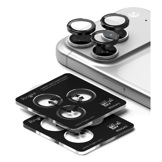 Γυαλί Προστασίας Κάμερας Ringke Camera Lens Frame Glass (2 Τεμάχια) for iPhone 17 Pro / 17 Pro Max (CLF1G1122) Black