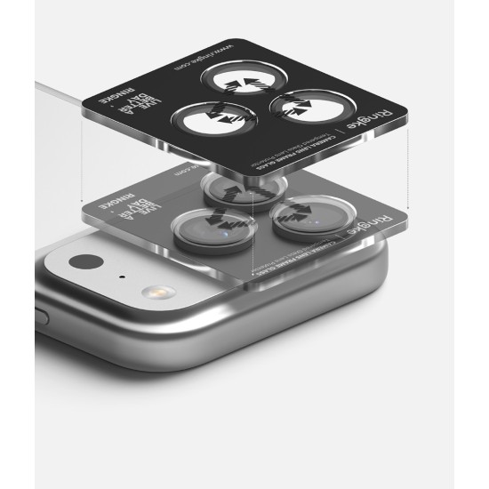 Γυαλί Προστασίας Κάμερας Ringke Camera Lens Frame Glass (2 Τεμάχια) for iPhone 17 Pro / 17 Pro Max (CLF1G1122) Black