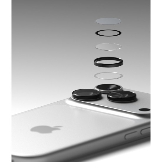 Γυαλί Προστασίας Κάμερας Ringke Camera Lens Frame Glass (2 Τεμάχια) for iPhone 17 Pro / 17 Pro Max (CLF1G1122) Black