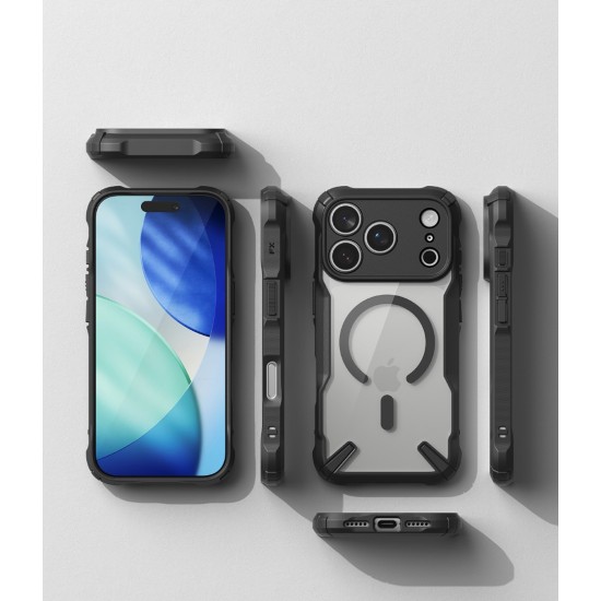 Θήκη Σιλικόνης Ringke Fusion X durable Magnetic PC Case with TPU Bumper for iPhone 17 Pro Max black (FXMG1096E55)