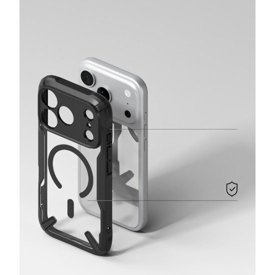 Θήκη Σιλικόνης Ringke Fusion X durable Magnetic PC Case with TPU Bumper for iPhone 17 Pro Max black (FXMG1096E55)