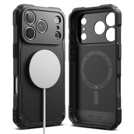 Θήκη Σιλικόνης Ringke Rugged Gear Magnetic protection Case for iPhone 17 Pro Max black (RGM1095E55)