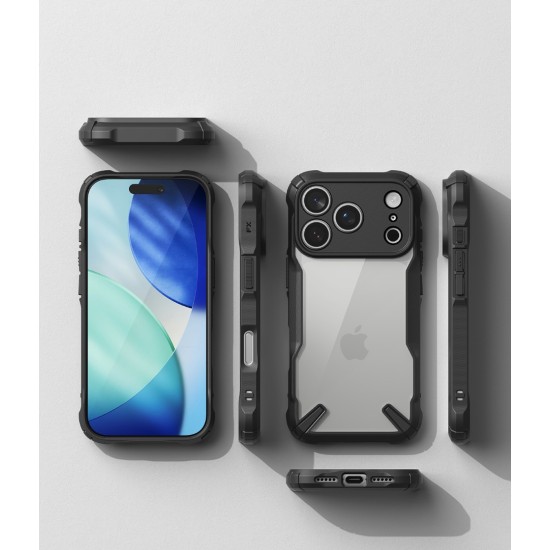 Θήκη Σιλικόνης Ringke Fusion X durable PC Case with TPU Bumper for iPhone 17 Pro black (FX1087E55) Θήκη Σιλικόνης Ringke Fusion X durable PC Case with TPU Bumper for iPhone 17 Pro black (FX1087E55)