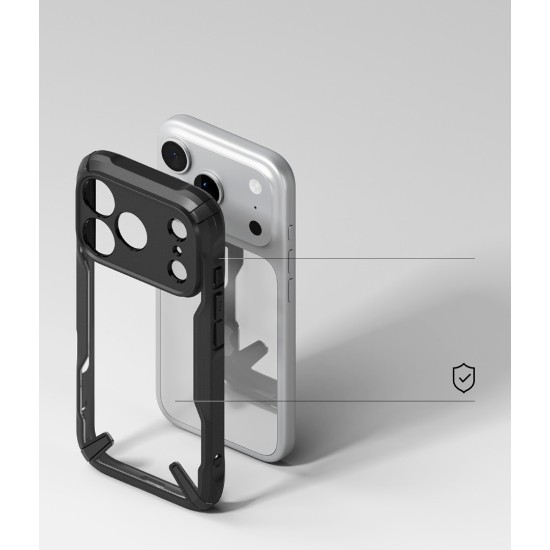 Θήκη Σιλικόνης Ringke Fusion X durable PC Case with TPU Bumper for iPhone 17 Pro black (FX1087E55) Θήκη Σιλικόνης Ringke Fusion X durable PC Case with TPU Bumper for iPhone 17 Pro black (FX1087E55)