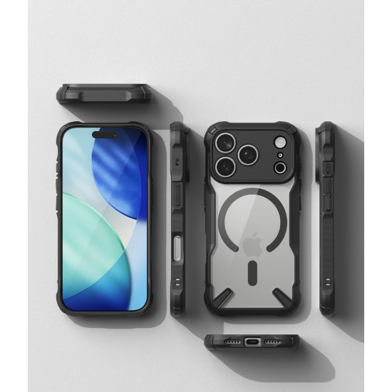 Θήκη Σιλικόνης Ringke Fusion X durable Magnetic PC Case with TPU Bumper for iPhone 17 Pro black (FXMG1087E55) Θήκη Σιλικόνης Ringke Fusion X durable Magnetic PC Case with TPU Bumper for iPhone 17 Pro black (FXMG1087E55)
