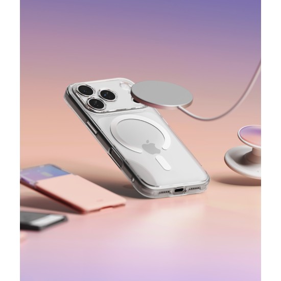 Θήκη Σιλικόνης Ringke Fusion Magnetic polycarbonate case with TPU frame for iPhone 17 Pro Clear (FMG1082E52)