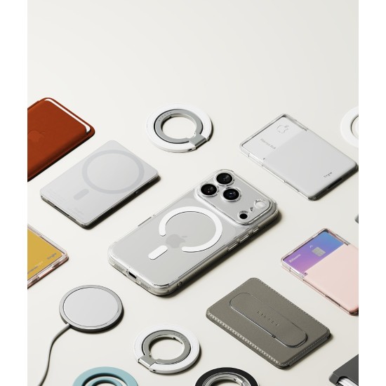 Θήκη Σιλικόνης Ringke Fusion Magnetic polycarbonate case with TPU frame for iPhone 17 Pro Clear (FMG1082E52)