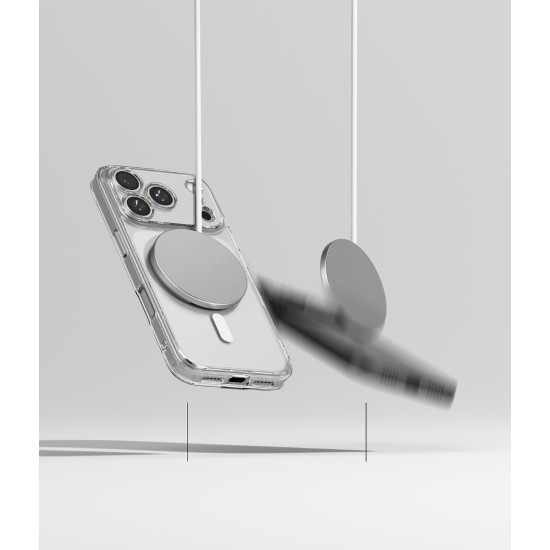 Θήκη Σιλικόνης Ringke Fusion Magnetic polycarbonate case with TPU frame for iPhone 17 Pro Clear (FMG1082E52)