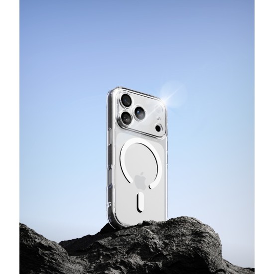 Θήκη Σιλικόνης Ringke Fusion Magnetic polycarbonate case with TPU frame for iPhone 17 Pro Clear (FMG1082E52)