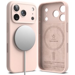Θήκη Σιλικόνης Ringke Silicone Magnetic For iPhone 17 Pro Pink Sand (SIMG1088E67)