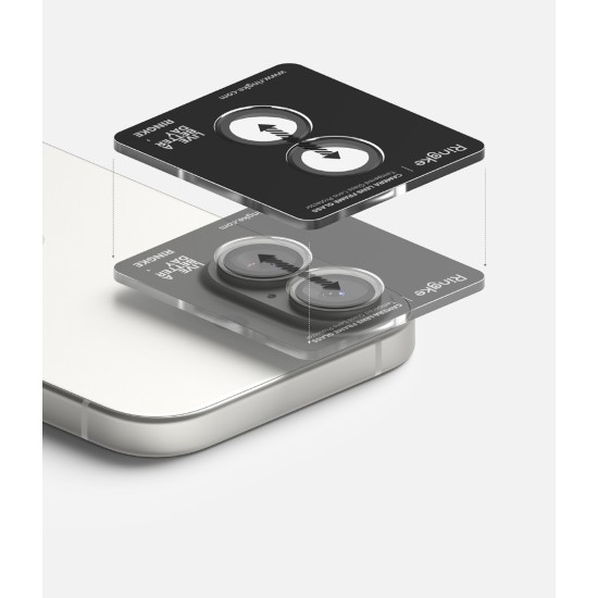 Γυαλί Προστασίας Κάμερας Ringke Camera Lens Frame Glass (2 Τεμάχια) for iPhone 17 (CLF1G1128) Black