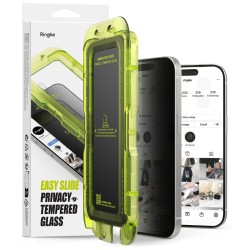 Γυαλί Προστασίας Ringke Easy Slide Privacy Tempered Glass Screen Protector for iPhone 17 (2 Τεμάχια) (G4as1127)