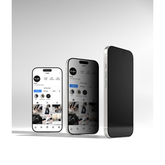 Γυαλί Προστασίας Ringke Easy Slide Privacy Tempered Glass Screen Protector for iPhone 17 (2 Τεμάχια) (G4as1127)