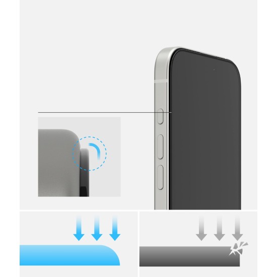Γυαλί Προστασίας Ringke Easy Slide Tempered Glass Screen Protector for iPhone 17 (2 Τεμάχια) (G4as1126)