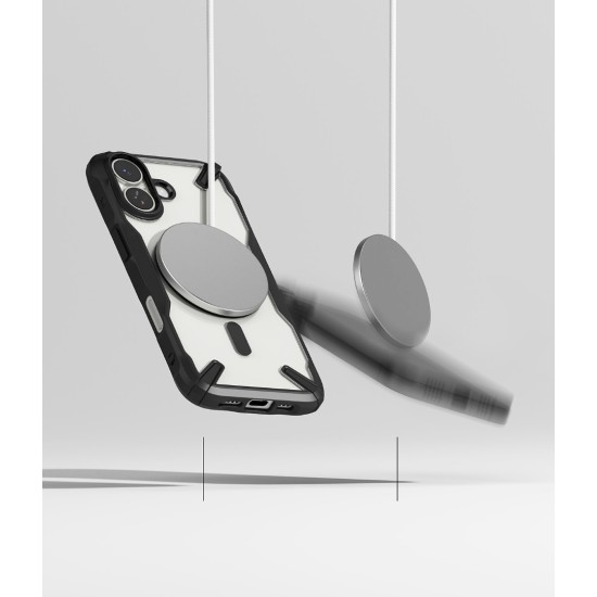 Θήκη Σιλικόνης Ringke Fusion X durable Magnetic PC Case with TPU Bumper for iPhone 17 black (FXMG1103E55) Θήκη Σιλικόνης Ringke Fusion X durable Magnetic PC Case with TPU Bumper for iPhone 17 black (FXMG1103E55)