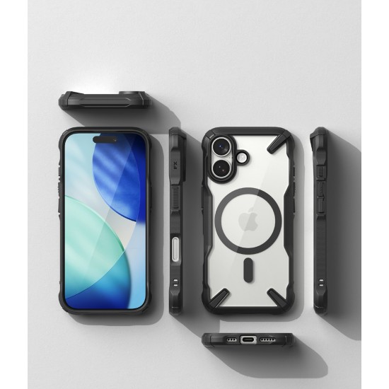 Θήκη Σιλικόνης Ringke Fusion X durable Magnetic PC Case with TPU Bumper for iPhone 17 black (FXMG1103E55) Θήκη Σιλικόνης Ringke Fusion X durable Magnetic PC Case with TPU Bumper for iPhone 17 black (FXMG1103E55)