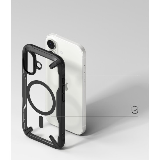 Θήκη Σιλικόνης Ringke Fusion X durable Magnetic PC Case with TPU Bumper for iPhone 17 black (FXMG1103E55) Θήκη Σιλικόνης Ringke Fusion X durable Magnetic PC Case with TPU Bumper for iPhone 17 black (FXMG1103E55)