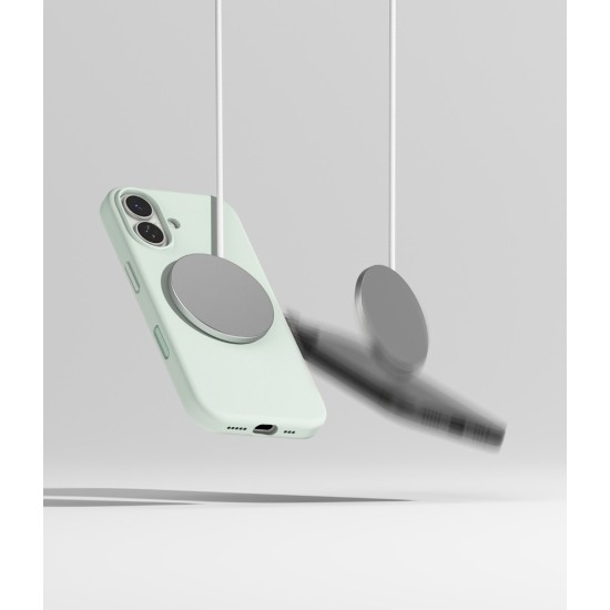 Θήκη Σιλικόνης Ringke Silicone Magnetic For iPhone 17 Soft Mint (SIMG1104E43)