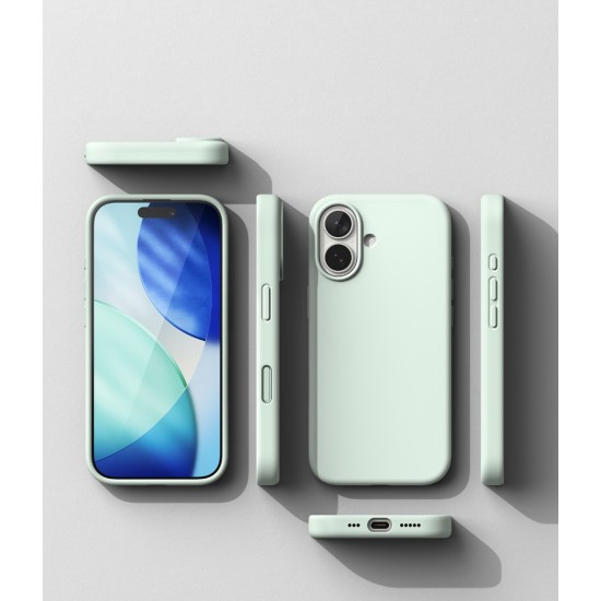 Θήκη Σιλικόνης Ringke Silicone Magnetic For iPhone 17 Soft Mint (SIMG1104E43)