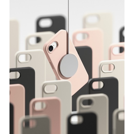 Θήκη Σιλικόνης Ringke Silicone Magnetic For iPhone 16e  Pink Sand (SIMG1035E67)